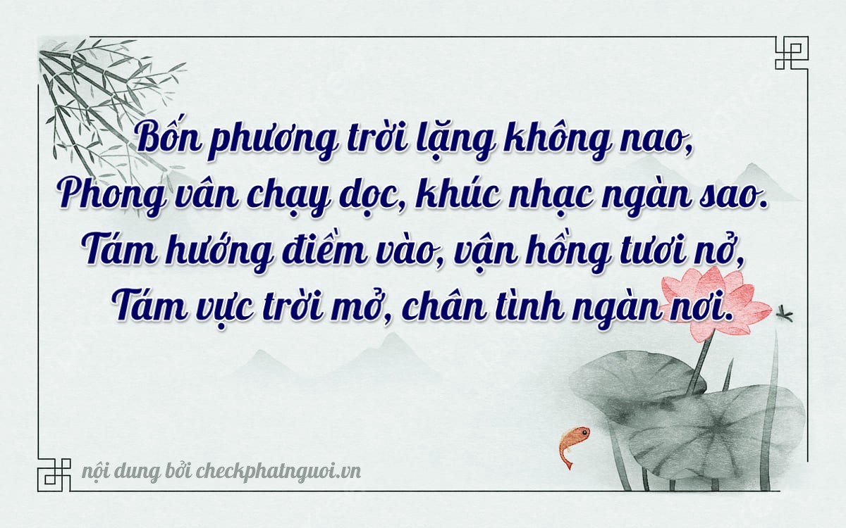 Bài thơ ý nghĩa cho <b>biển số 15K-04884</b> tại website checkphatnguoi.vn