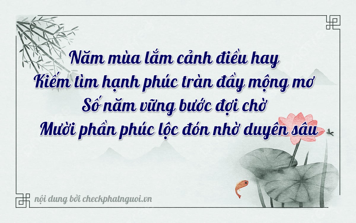 Bài thơ ý nghĩa cho <b>biển số 15K-05810</b> tại website checkphatnguoi.vn