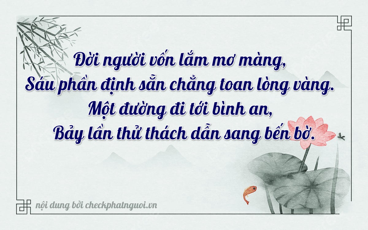Bài thơ ý nghĩa cho <b>biển số 15K-06179</b> tại website checkphatnguoi.vn
