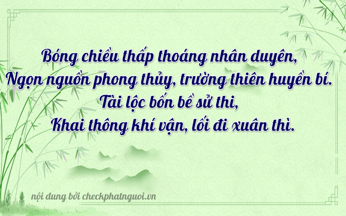 Bài thơ ý nghĩa cho <b>biển số 15K-07466</b> tại website checkphatnguoi.vn