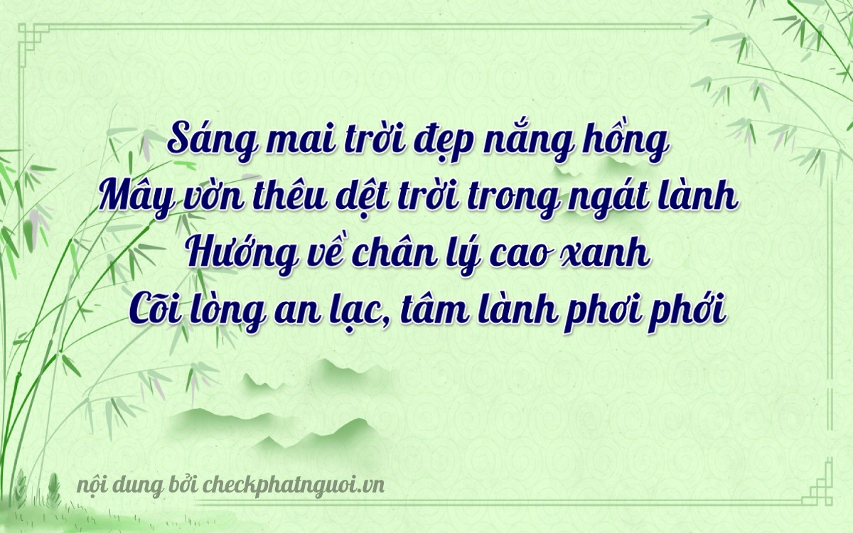 Bài thơ ý nghĩa cho <b>biển số 15K-08418</b> tại website checkphatnguoi.vn