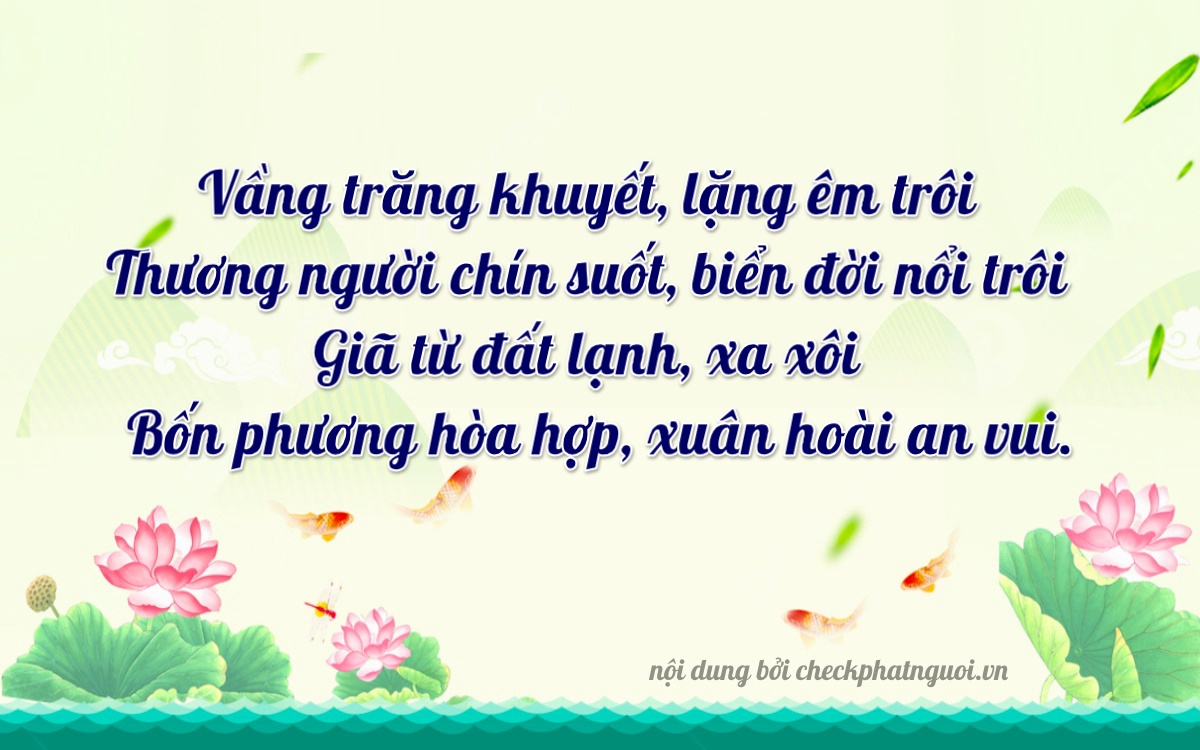 Bài thơ ý nghĩa cho <b>biển số 15K-09206</b> tại website checkphatnguoi.vn