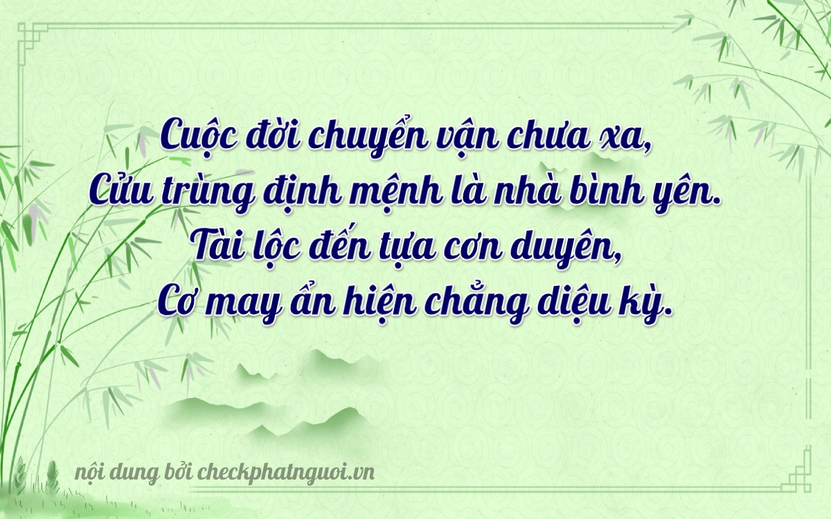 Bài thơ ý nghĩa cho <b>biển số 15K-09321</b> tại website checkphatnguoi.vn