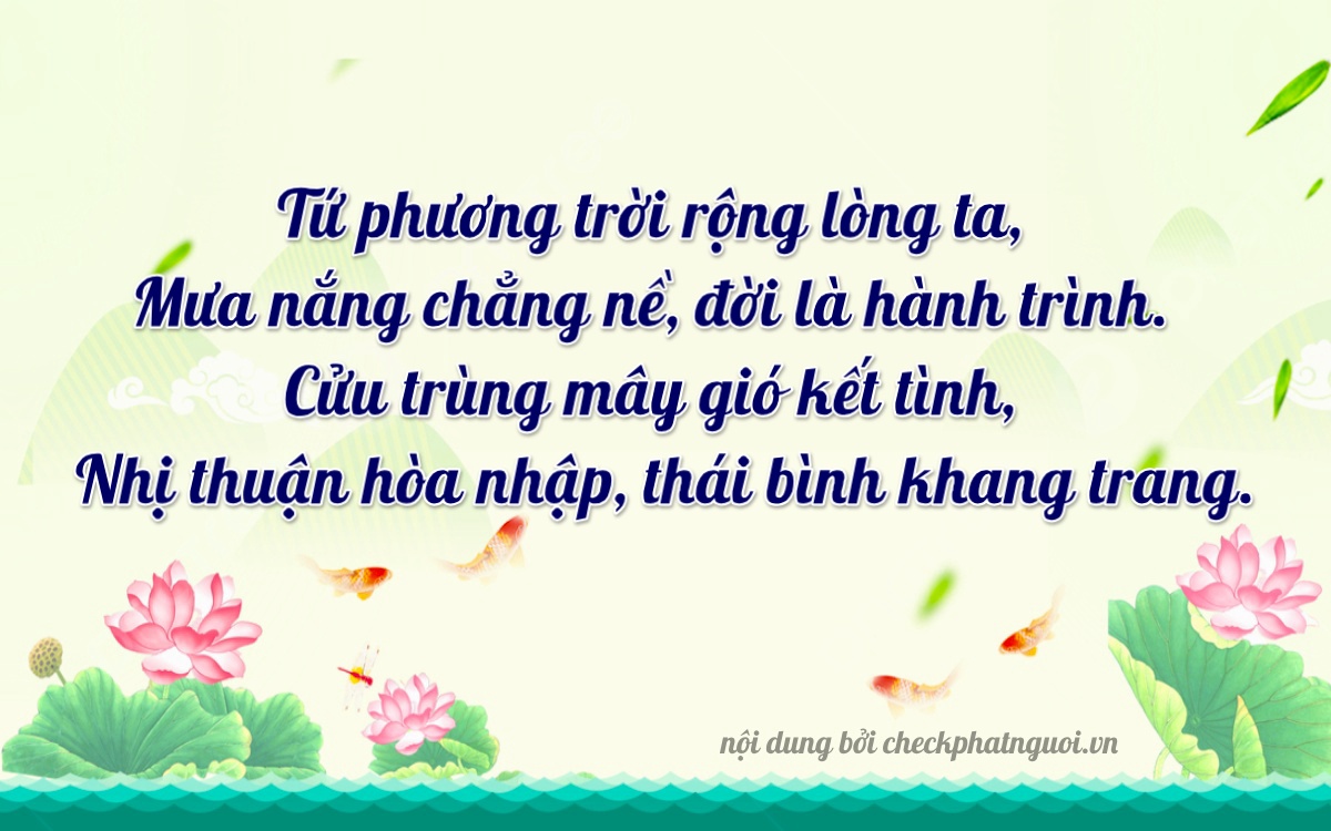 Bài thơ ý nghĩa cho <b>biển số 15K-09411</b> tại website checkphatnguoi.vn