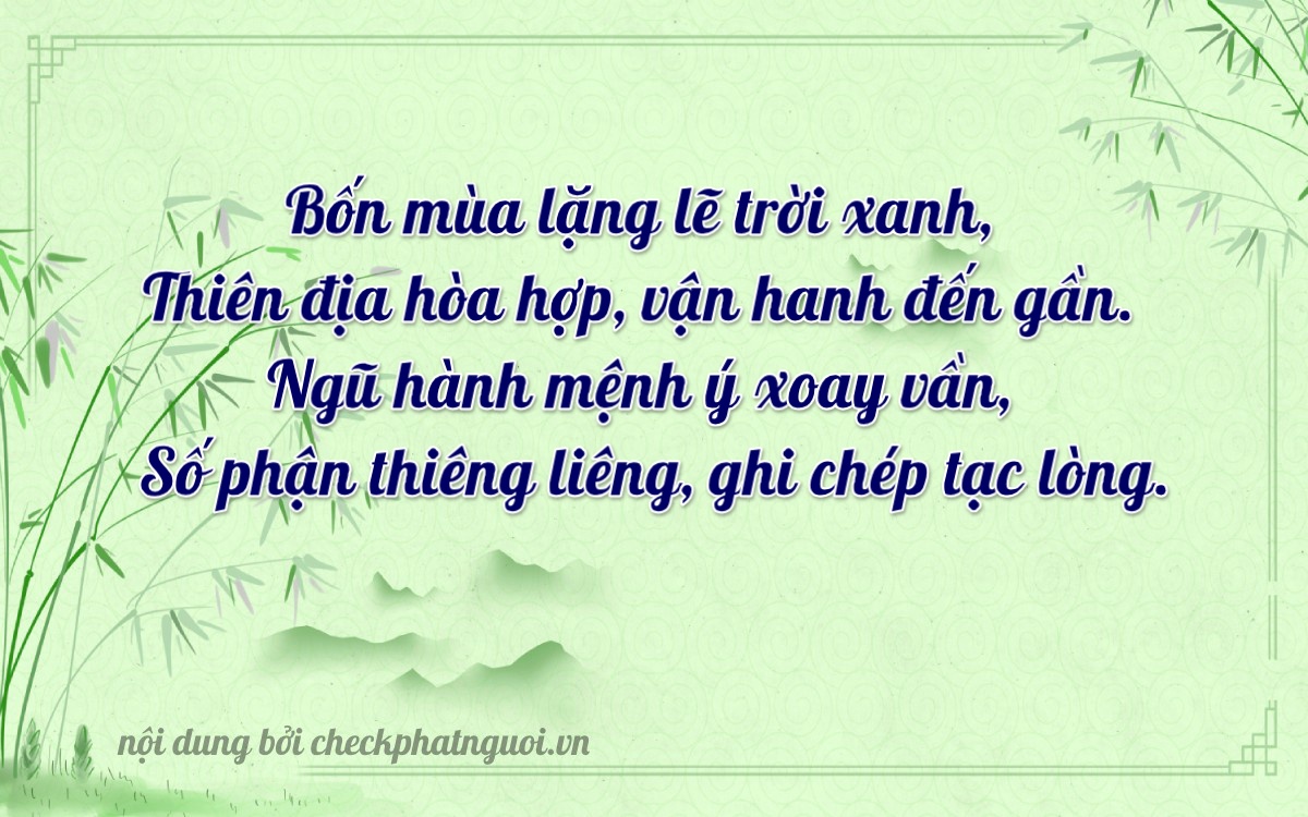 Bài thơ ý nghĩa cho <b>biển số 15K-10166</b> tại website checkphatnguoi.vn