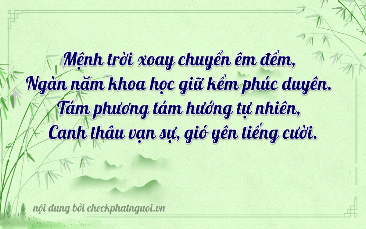 Bài thơ ý nghĩa cho <b>biển số 15K-11079</b> tại website checkphatnguoi.vn