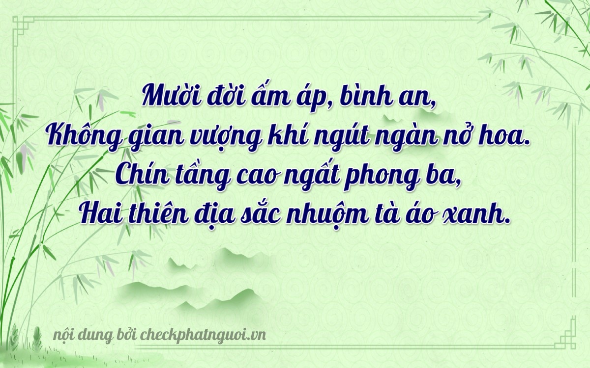 Bài thơ ý nghĩa cho <b>biển số 15K-11092</b> tại website checkphatnguoi.vn