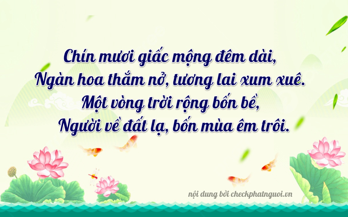 Bài thơ ý nghĩa cho <b>biển số 15K-11543</b> tại website checkphatnguoi.vn