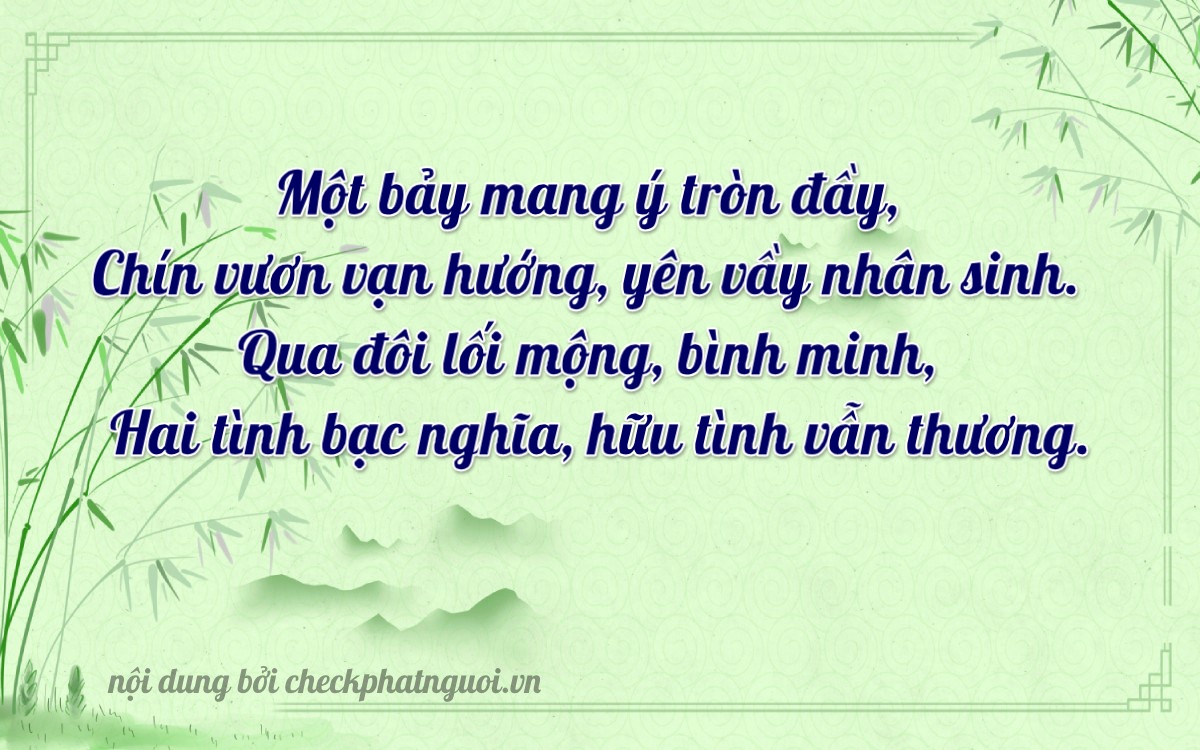 Bài thơ ý nghĩa cho <b>biển số 15K1-17932</b> tại website checkphatnguoi.vn