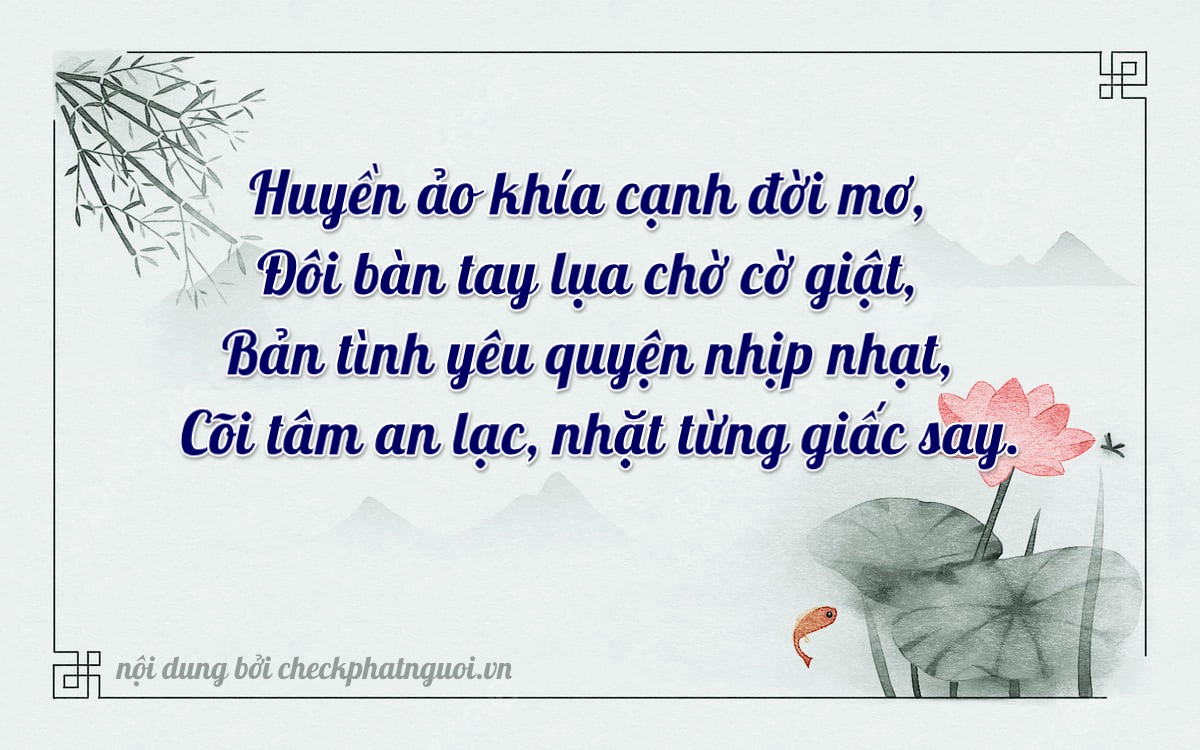 Bài thơ ý nghĩa cho <b>biển số 15K-12409</b> tại website checkphatnguoi.vn