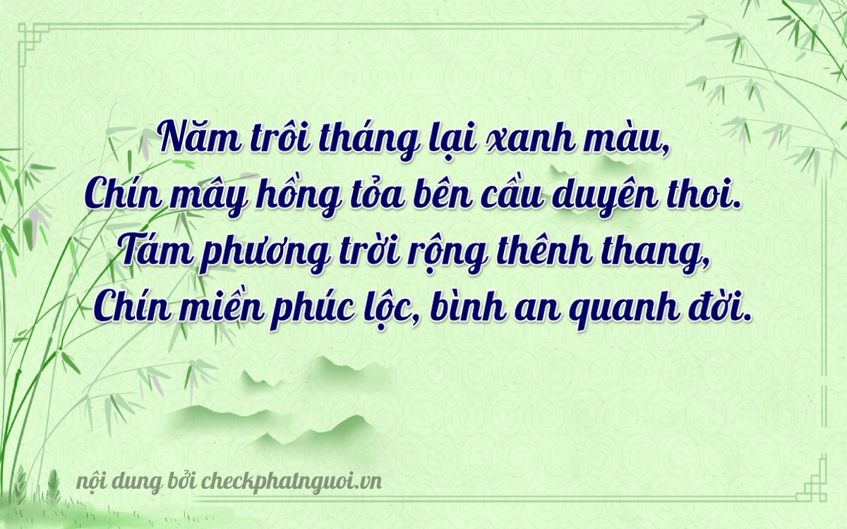 Bài thơ ý nghĩa cho <b>biển số 15K-12989</b> tại website checkphatnguoi.vn