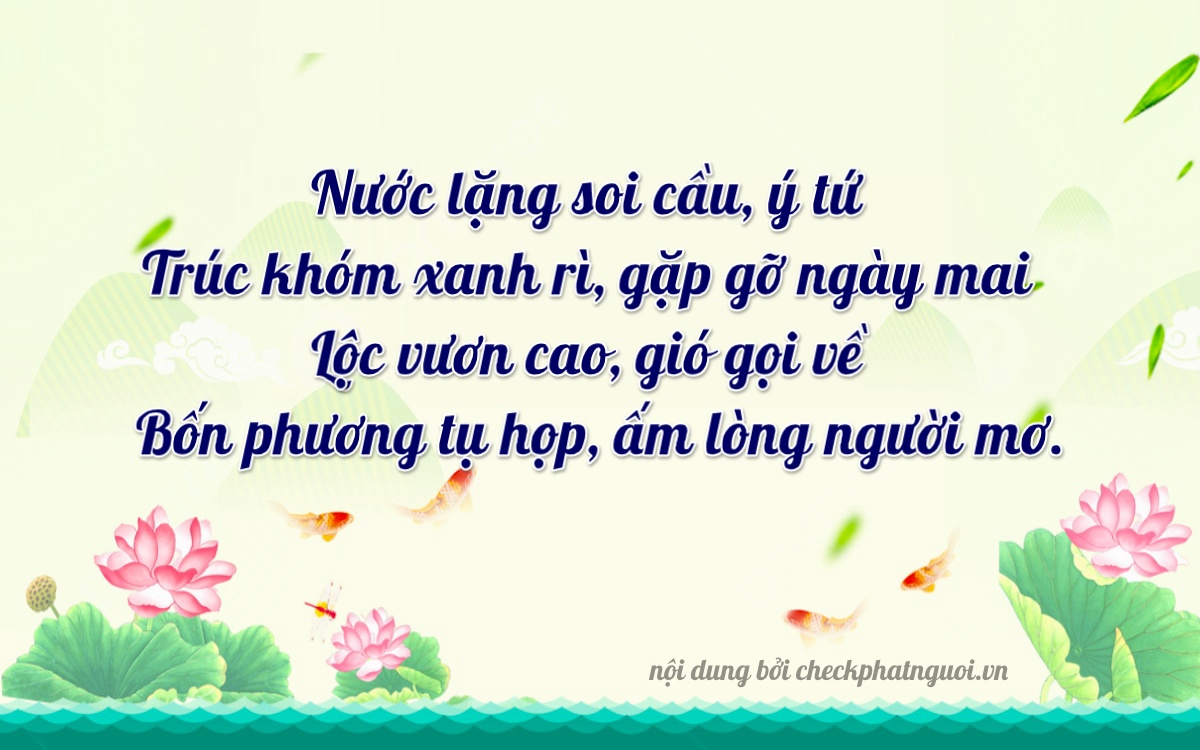 Bài thơ ý nghĩa cho <b>biển số 15K-13337</b> tại website checkphatnguoi.vn