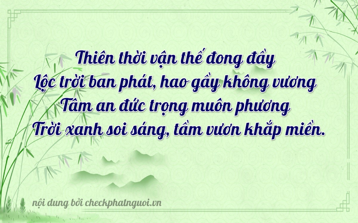 Bài thơ ý nghĩa cho <b>biển số 15K-13639</b> tại website checkphatnguoi.vn