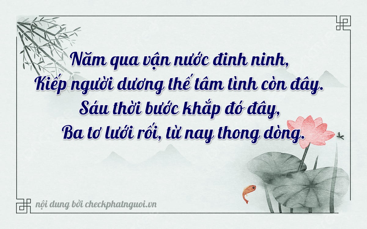 Bài thơ ý nghĩa cho <b>biển số 15K-15633</b> tại website checkphatnguoi.vn