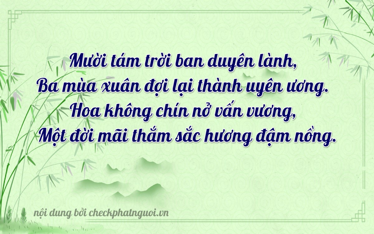 Bài thơ ý nghĩa cho <b>biển số 15K-18309</b> tại website checkphatnguoi.vn