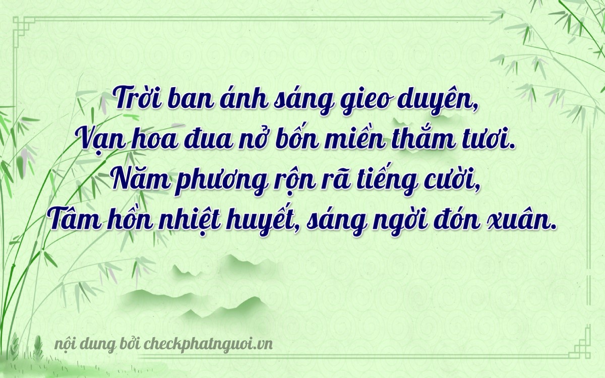 Bài thơ ý nghĩa cho <b>biển số 15K-20597</b> tại website checkphatnguoi.vn