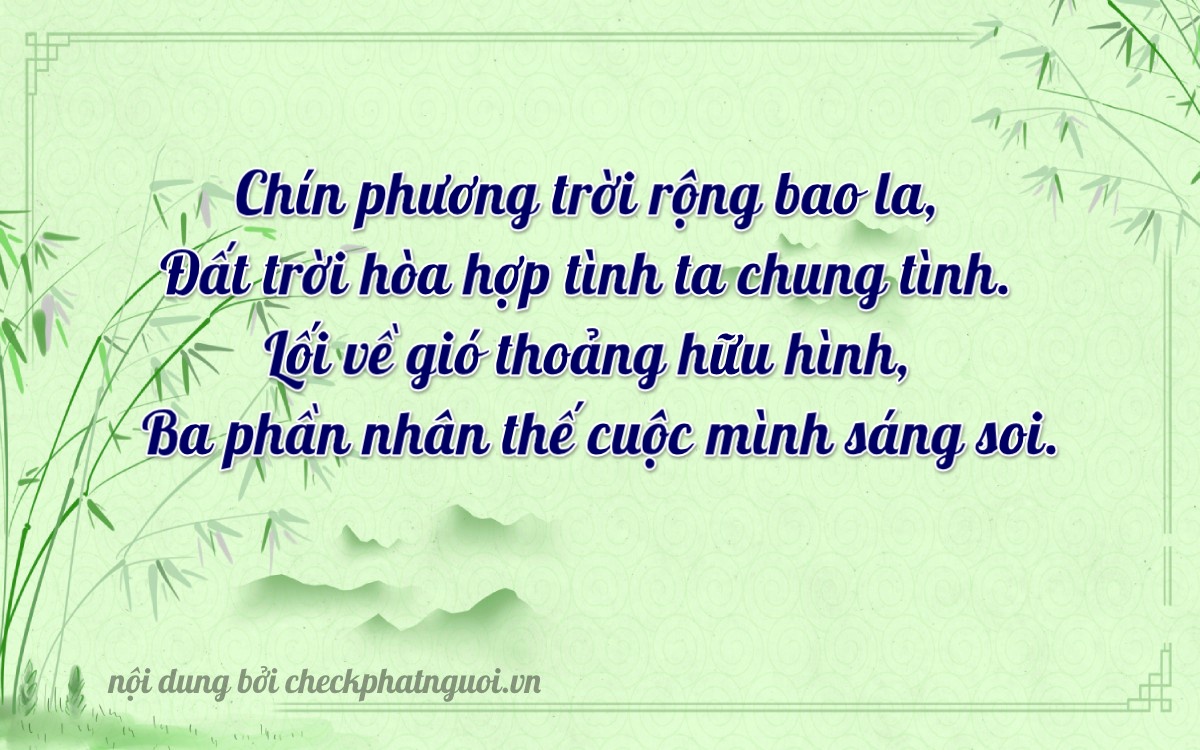 Bài thơ ý nghĩa cho <b>biển số 15K-21943</b> tại website checkphatnguoi.vn