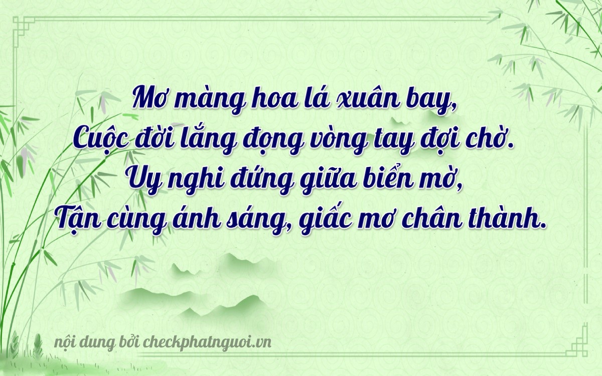 Bài thơ ý nghĩa cho <b>biển số 15K-22794</b> tại website checkphatnguoi.vn