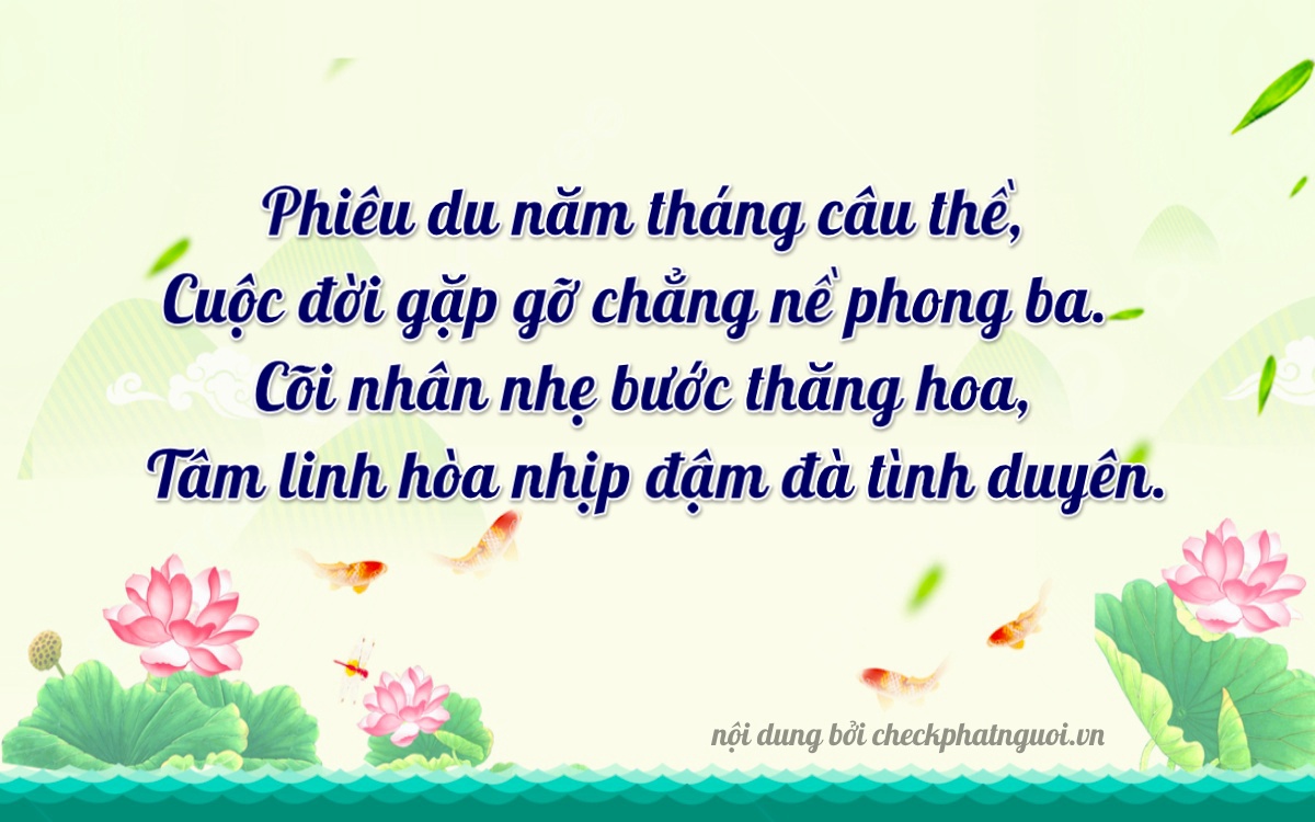 Bài thơ ý nghĩa cho <b>biển số 15K-23588</b> tại website checkphatnguoi.vn