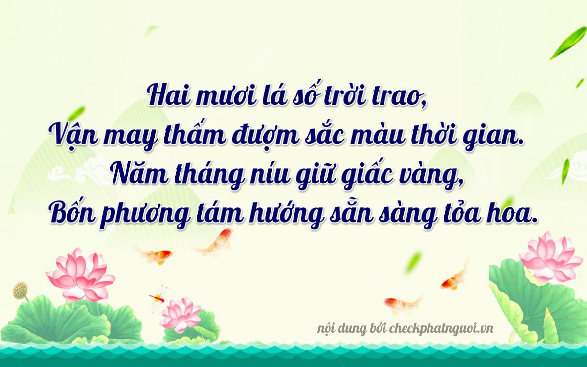 Bài thơ ý nghĩa cho <b>biển số 15K-24594</b> tại website checkphatnguoi.vn