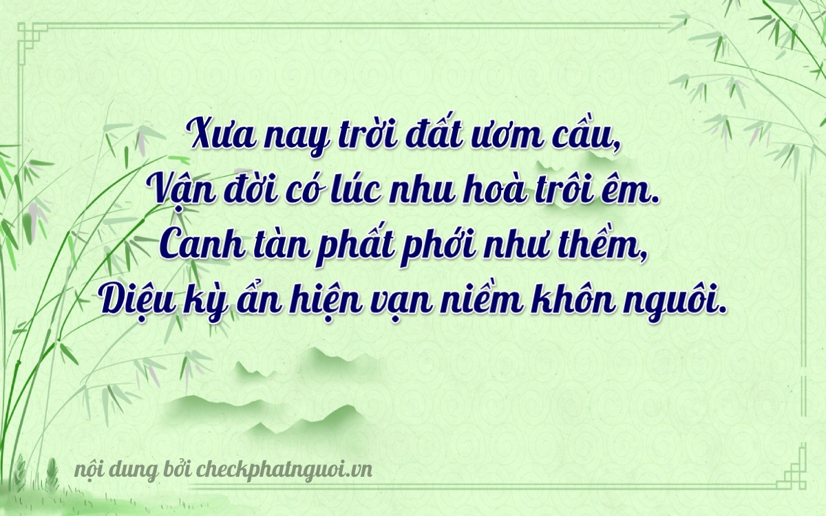 Bài thơ ý nghĩa cho <b>biển số 15K-26557</b> tại website checkphatnguoi.vn