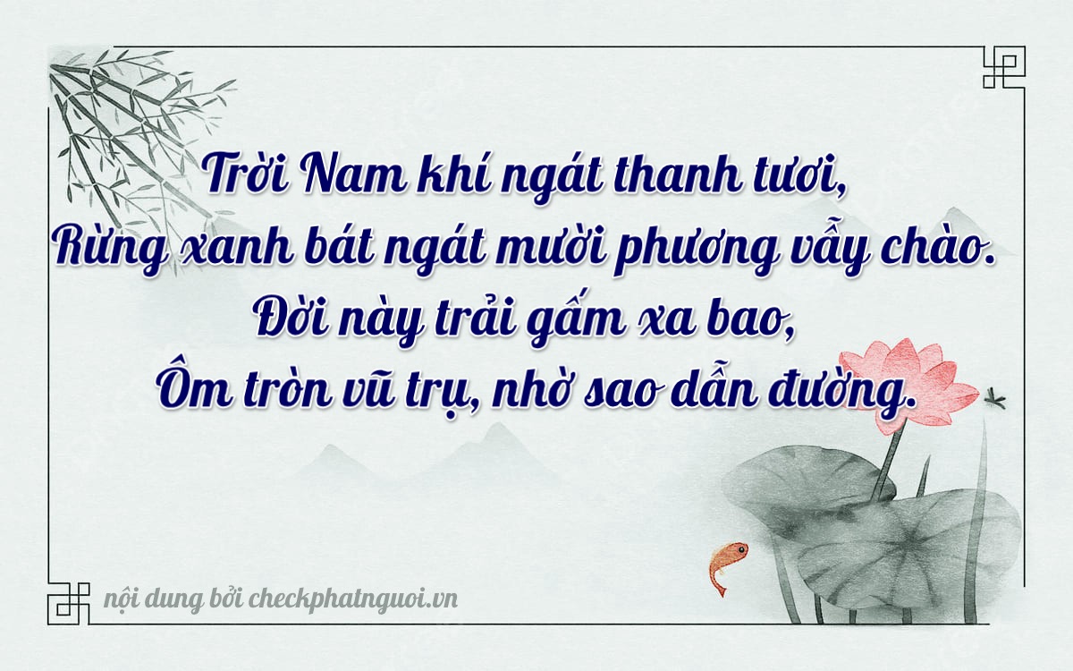 Bài thơ ý nghĩa cho <b>biển số 15K-26720</b> tại website checkphatnguoi.vn