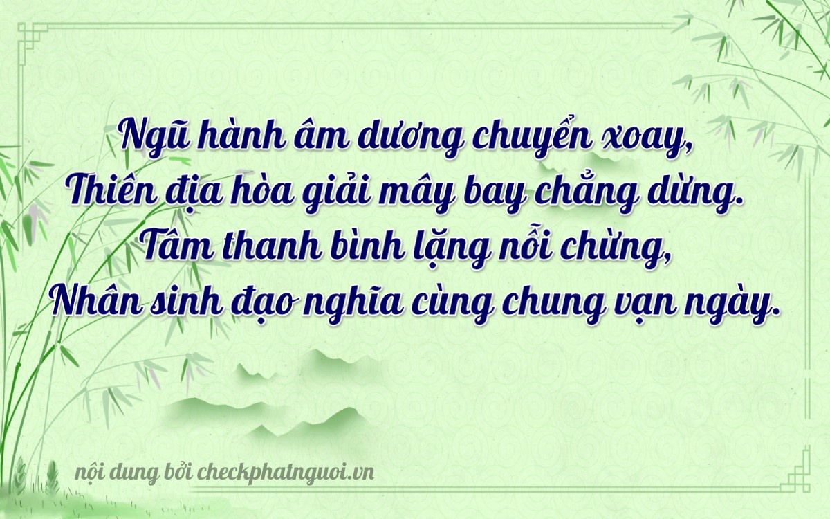 Bài thơ ý nghĩa cho <b>biển số 15K-27261</b> tại website checkphatnguoi.vn