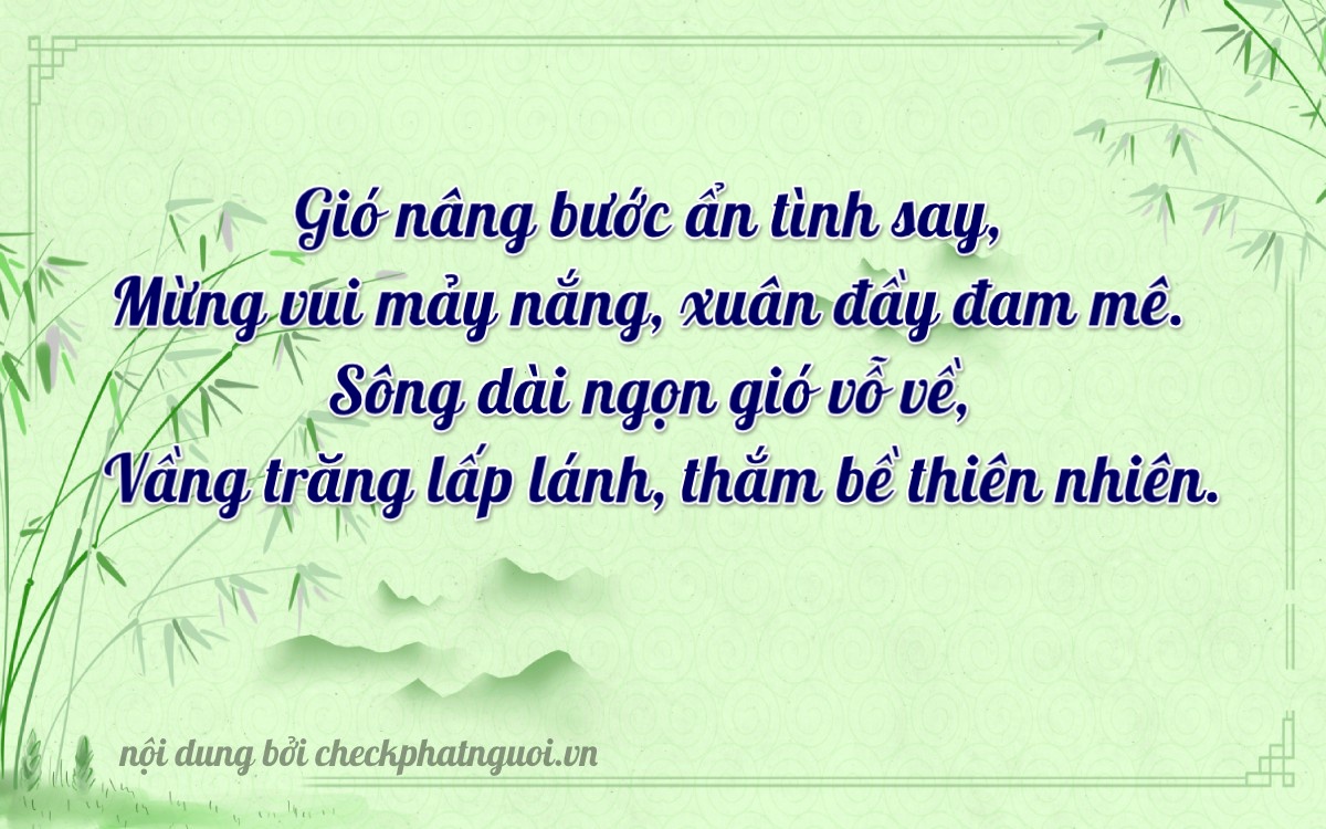 Bài thơ ý nghĩa cho <b>biển số 15K-27685</b> tại website checkphatnguoi.vn