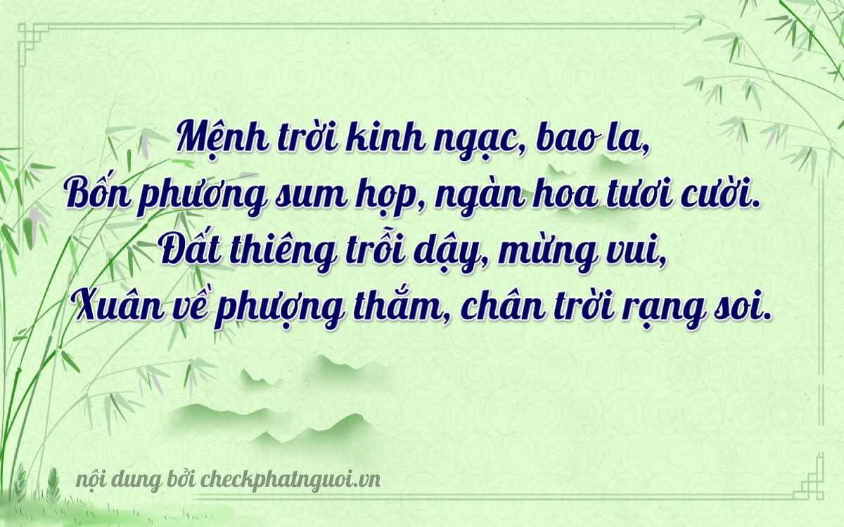 Bài thơ ý nghĩa cho <b>biển số 15K-27782</b> tại website checkphatnguoi.vn