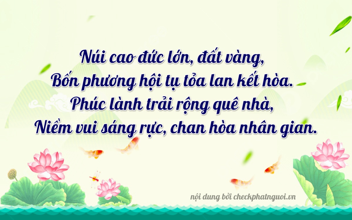 Bài thơ ý nghĩa cho <b>biển số 15K-27958</b> tại website checkphatnguoi.vn