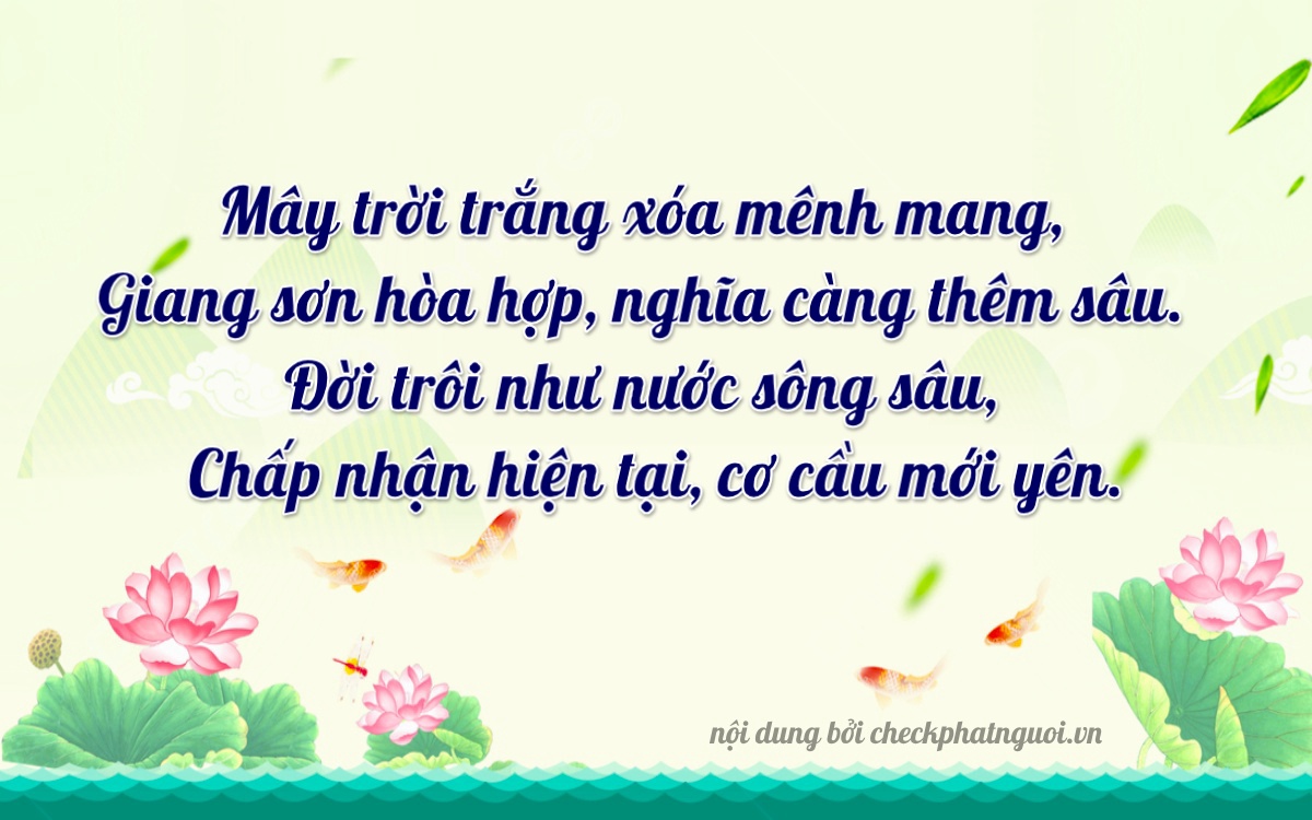 Bài thơ ý nghĩa cho <b>biển số 15K-28796</b> tại website checkphatnguoi.vn