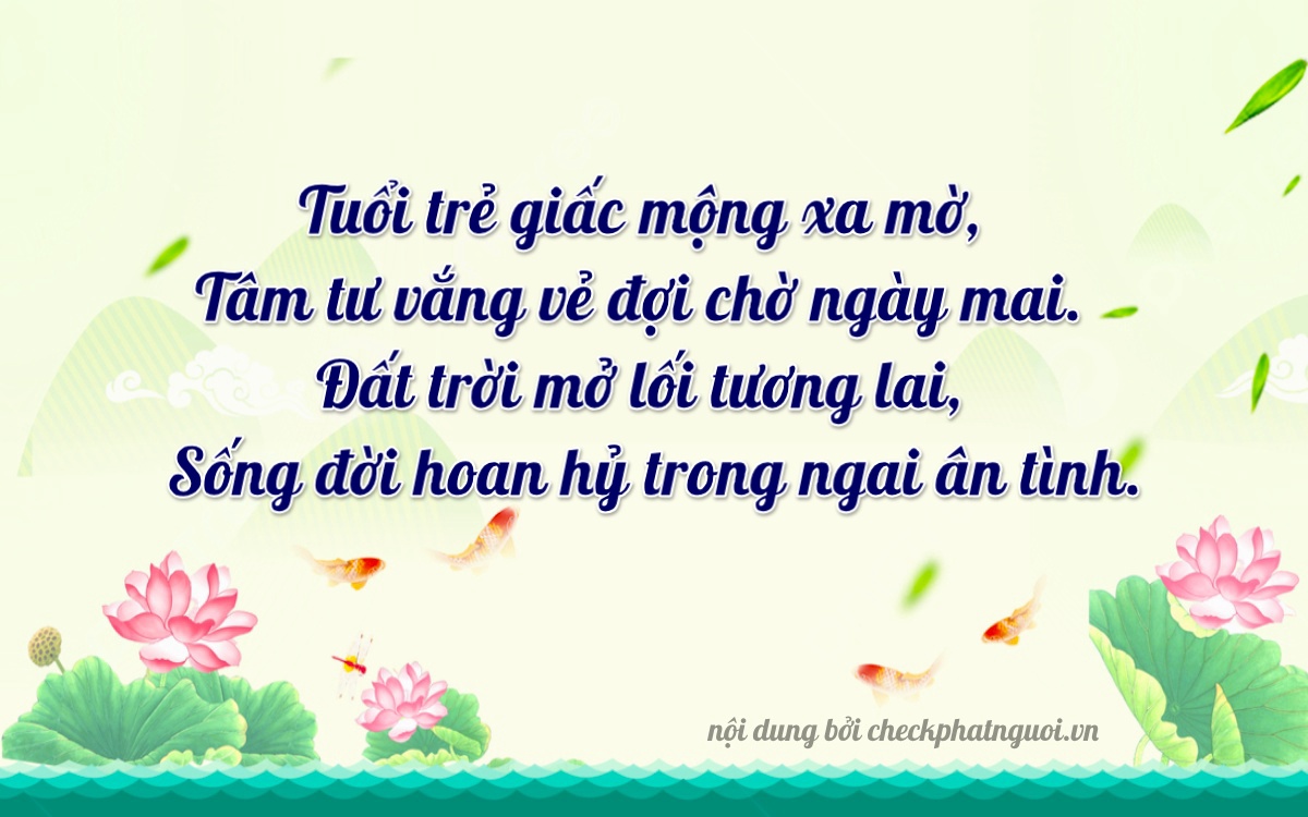 Bài thơ ý nghĩa cho <b>biển số 15K-29083</b> tại website checkphatnguoi.vn