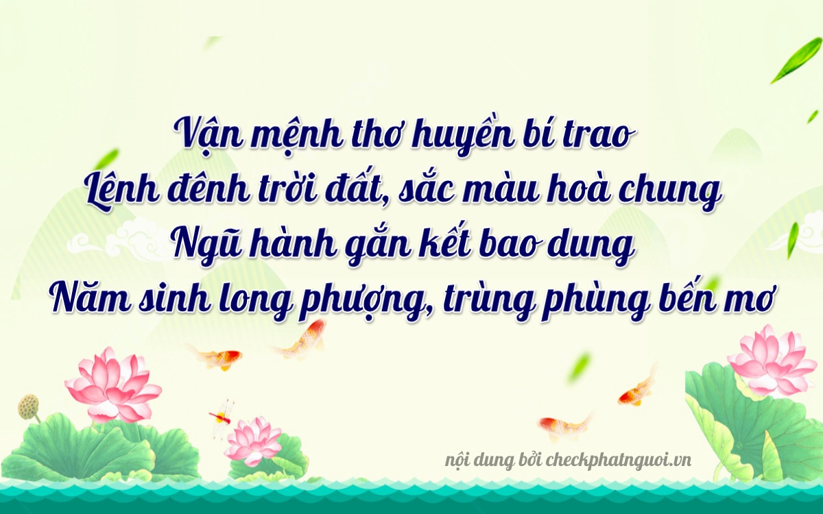 Bài thơ ý nghĩa cho <b>biển số 15K-30077</b> tại website checkphatnguoi.vn