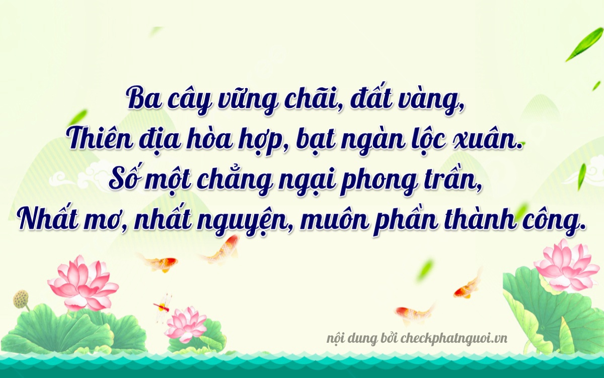 Bài thơ ý nghĩa cho <b>biển số 15K-30111</b> tại website checkphatnguoi.vn