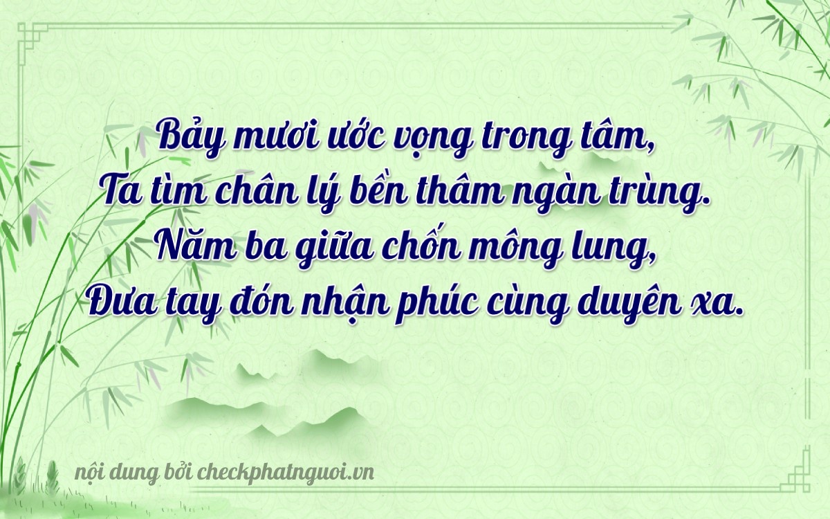 Bài thơ ý nghĩa cho <b>biển số 15K-30737</b> tại website checkphatnguoi.vn
