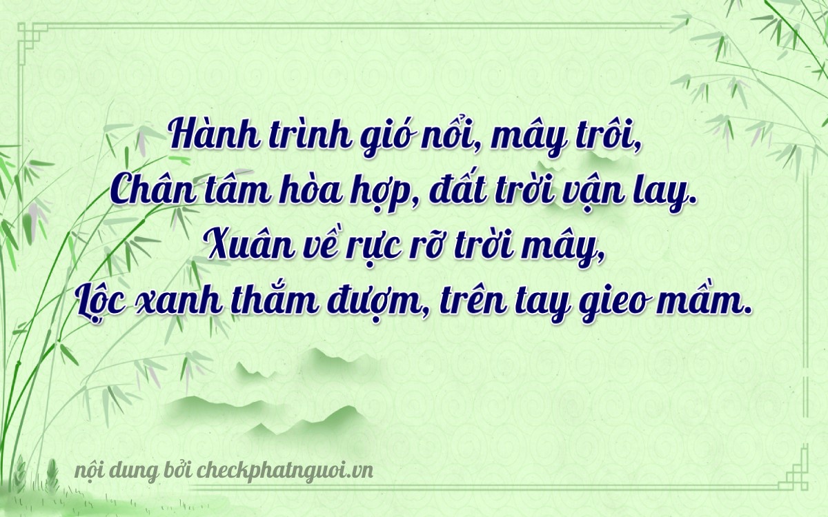 Bài thơ ý nghĩa cho <b>biển số 15K-33290</b> tại website checkphatnguoi.vn