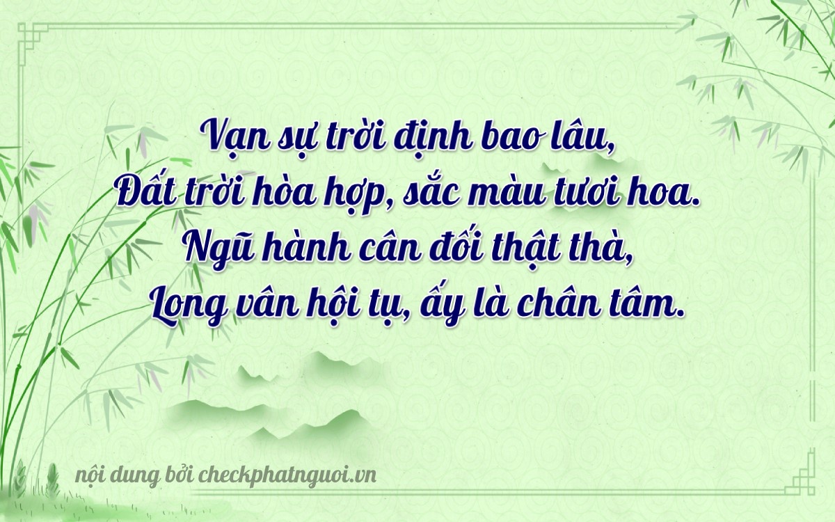 Bài thơ ý nghĩa cho <b>biển số 15K-33615</b> tại website checkphatnguoi.vn