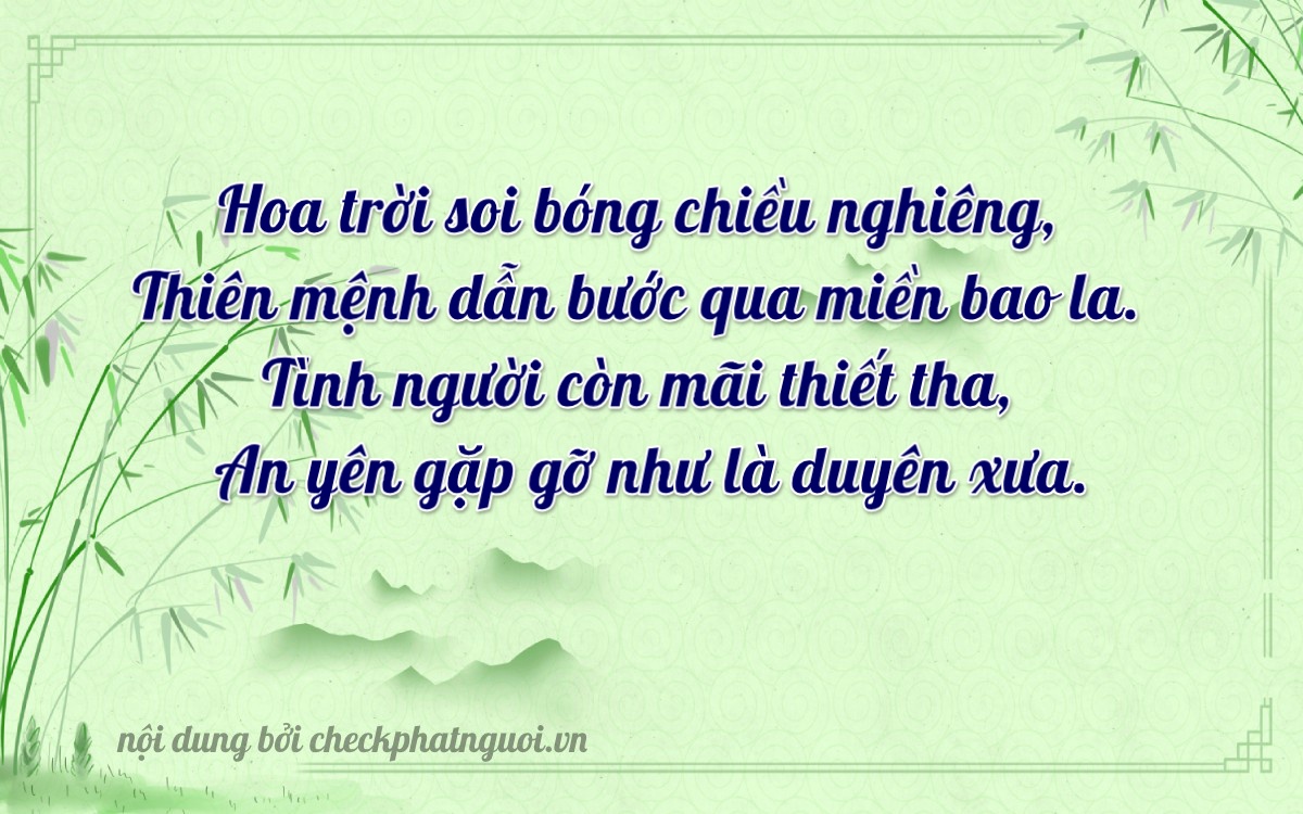 Bài thơ ý nghĩa cho <b>biển số 15K-34427</b> tại website checkphatnguoi.vn