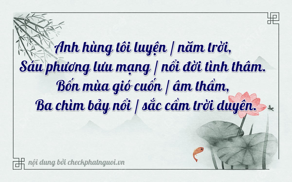 Bài thơ ý nghĩa cho <b>biển số 15K-35643</b> tại website checkphatnguoi.vn