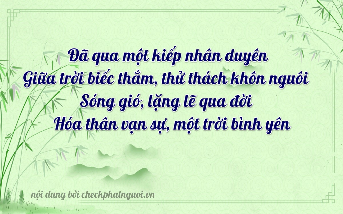 Bài thơ ý nghĩa cho <b>biển số 15K-36480</b> tại website checkphatnguoi.vn