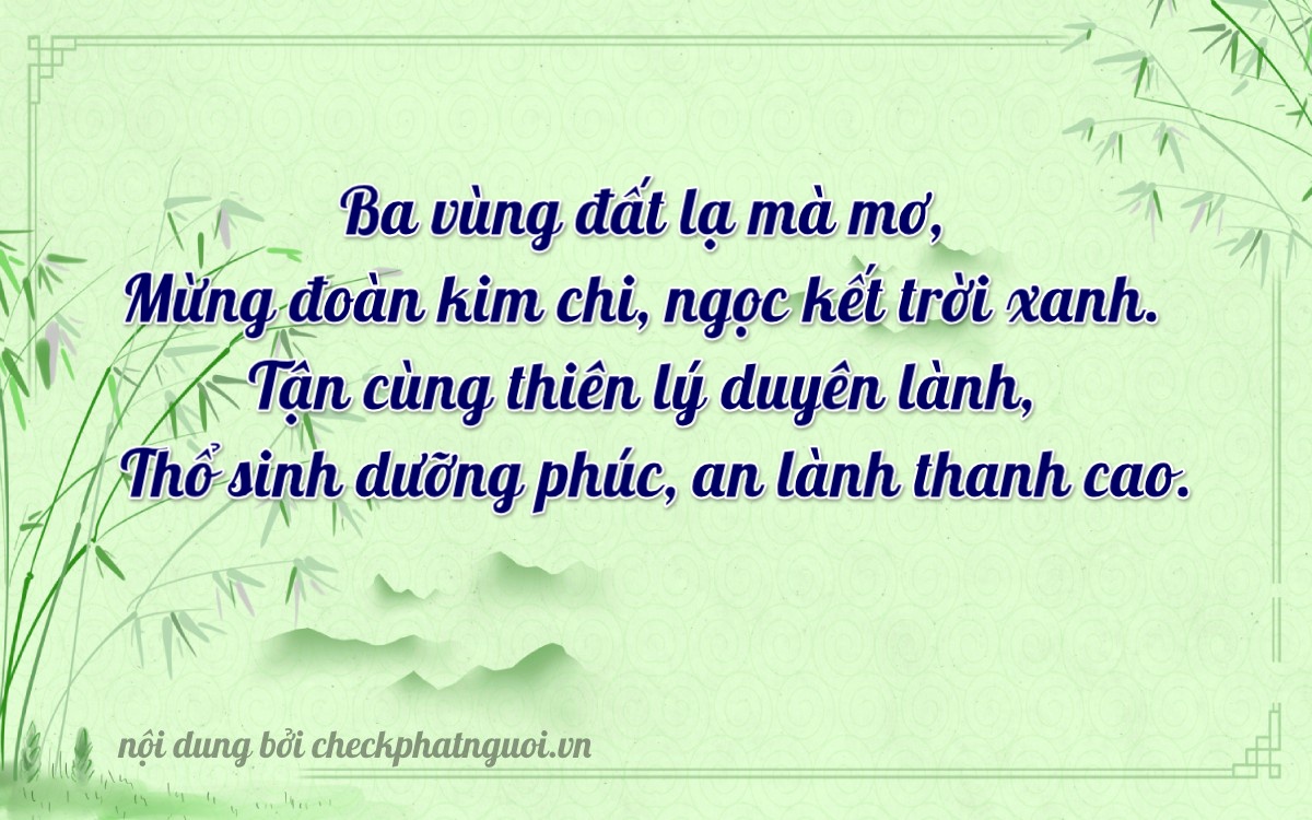 Bài thơ ý nghĩa cho <b>biển số 15K-38159</b> tại website checkphatnguoi.vn