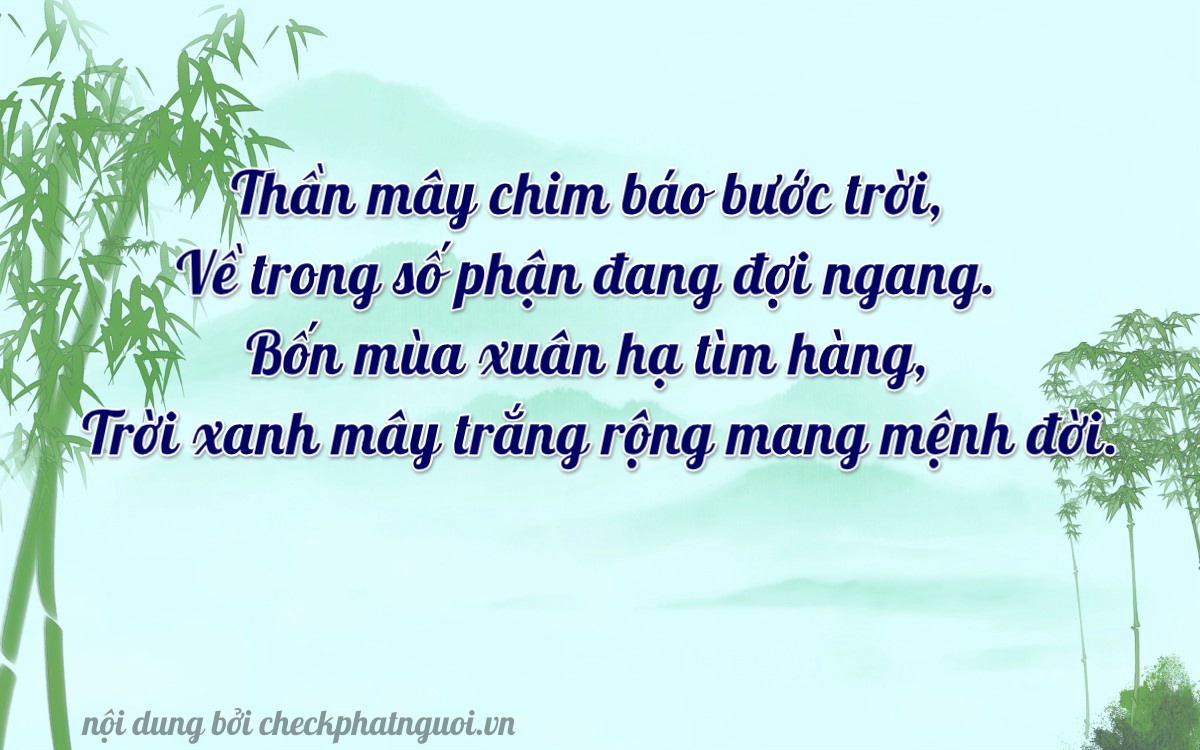 Bài thơ ý nghĩa cho <b>biển số 15K-39290</b> tại website checkphatnguoi.vn