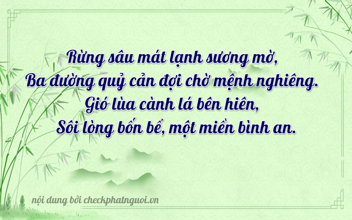 Bài thơ ý nghĩa cho <b>biển số 15K-39932</b> tại website checkphatnguoi.vn