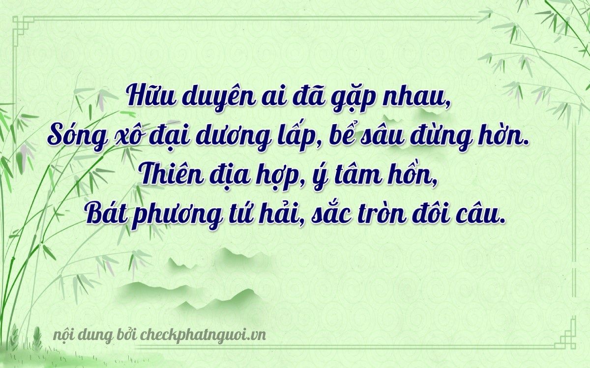 Bài thơ ý nghĩa cho <b>biển số 15K-40802</b> tại website checkphatnguoi.vn