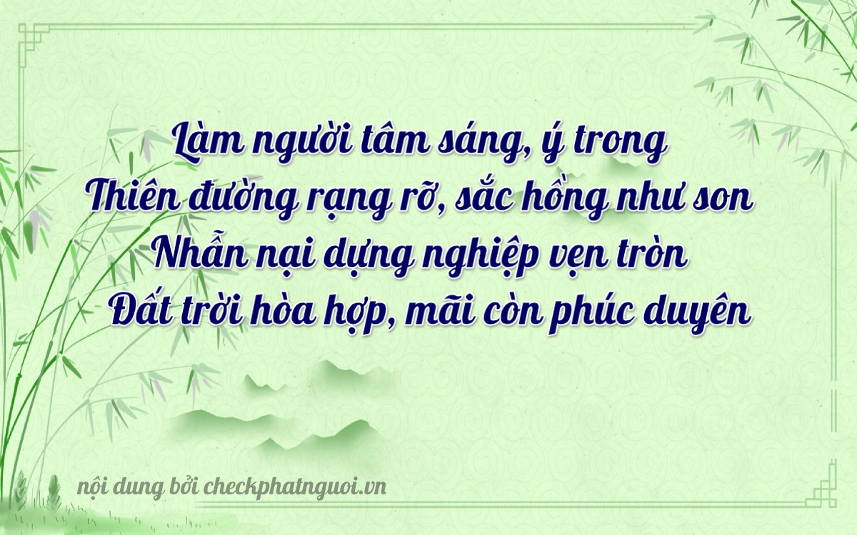 Bài thơ ý nghĩa cho <b>biển số 15K-42578</b> tại website checkphatnguoi.vn