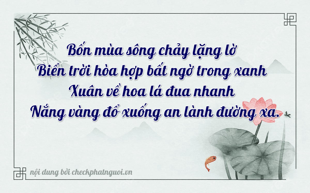 Bài thơ ý nghĩa cho <b>biển số 15K-42722</b> tại website checkphatnguoi.vn