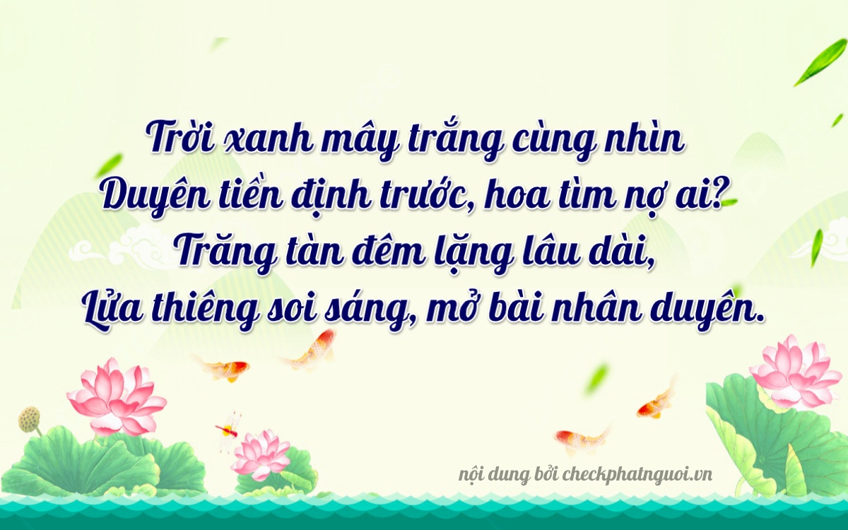 Bài thơ ý nghĩa cho <b>biển số 15K-44953</b> tại website checkphatnguoi.vn