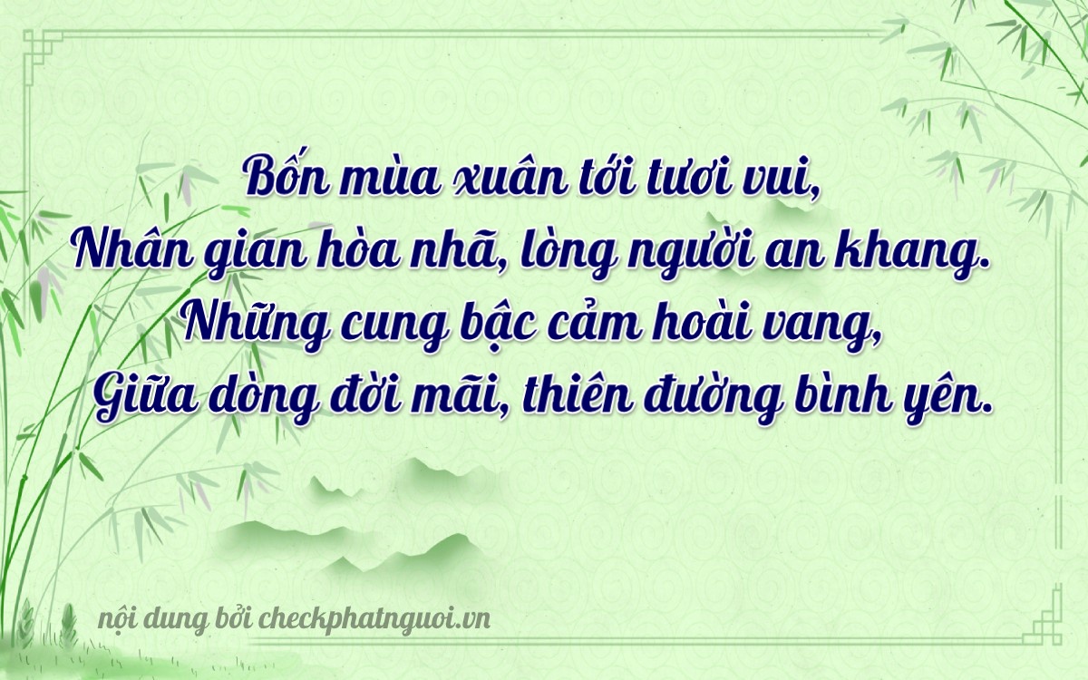 Bài thơ ý nghĩa cho <b>biển số 15K-45113</b> tại website checkphatnguoi.vn