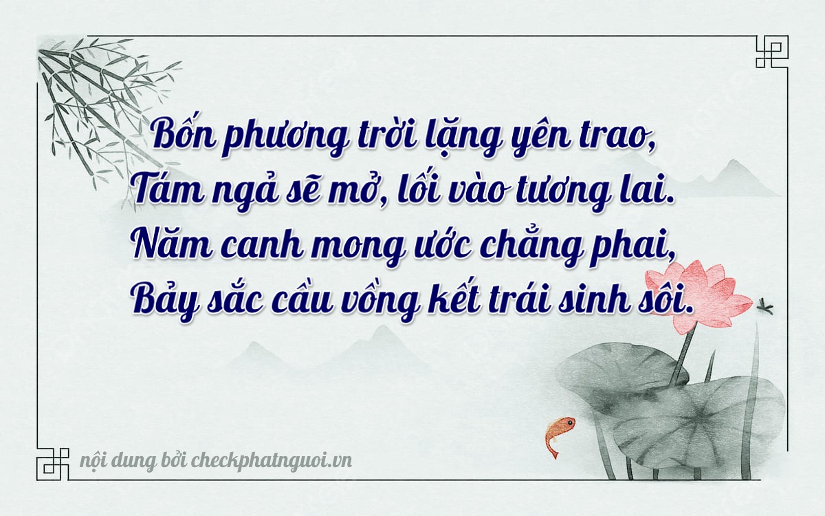 Bài thơ ý nghĩa cho <b>biển số 15K-45871</b> tại website checkphatnguoi.vn
