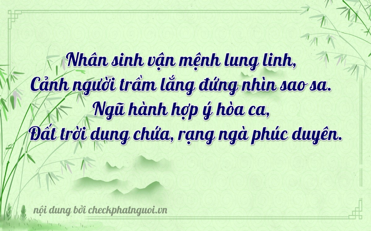 Bài thơ ý nghĩa cho <b>biển số 15K-45931</b> tại website checkphatnguoi.vn